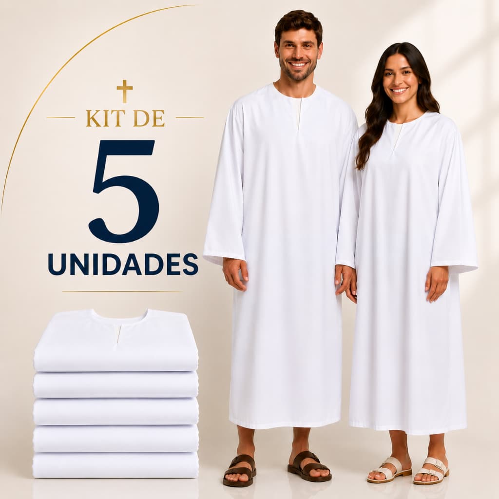 Beca de Batismo Kit 5 unidades