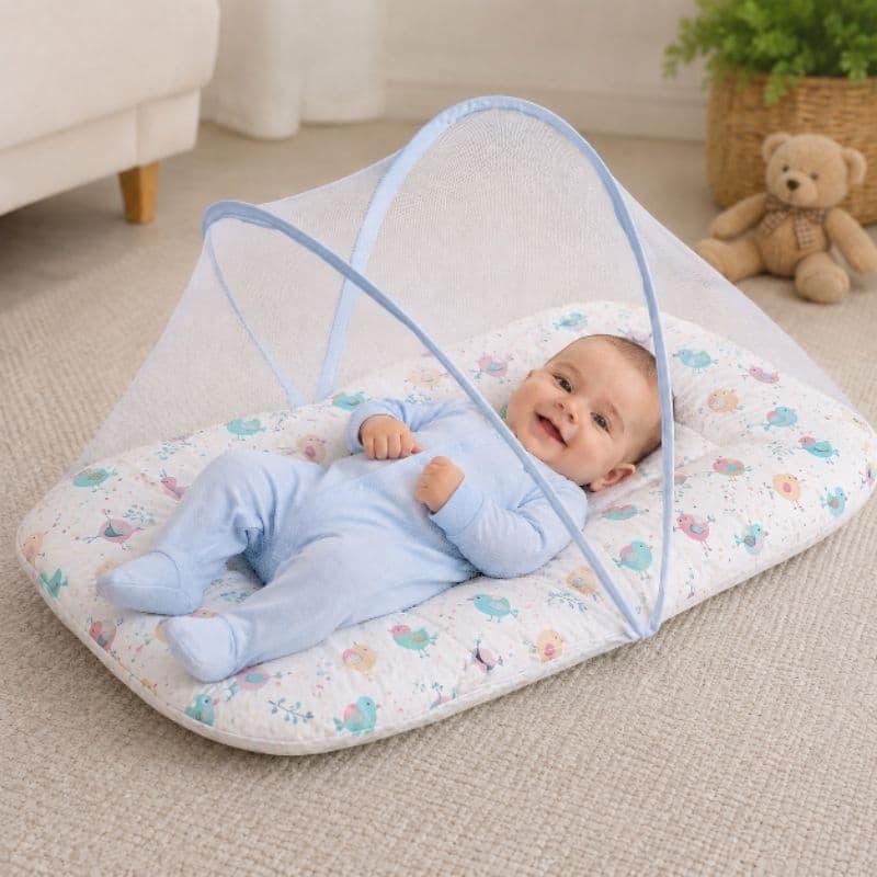 Berço portátil de Bebê com Mosquiteiro | Super Macio, Confortável e Portátil 👶💤