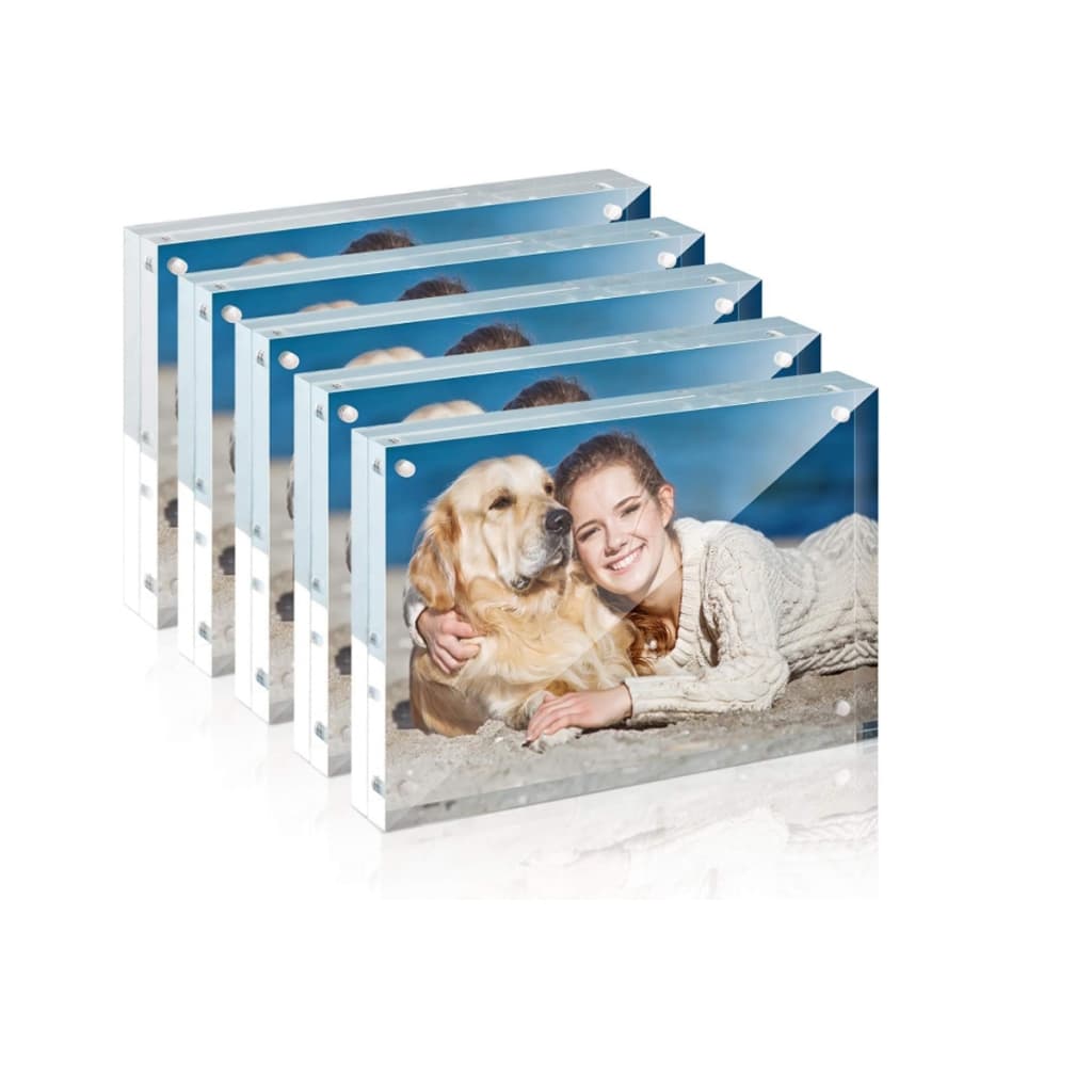 Kit 2 Moldura De Acrílico Transparente Lindo Com Ímã