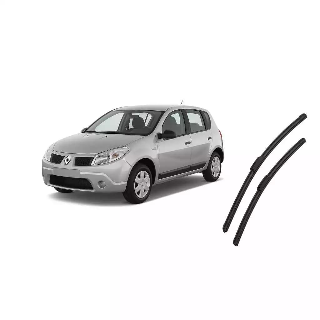 Par Palheta Limpador Parabrisa Silicone Sandero 20-20 pol 2007 À 2014 Kit Palhetas Parabrisa Sandero