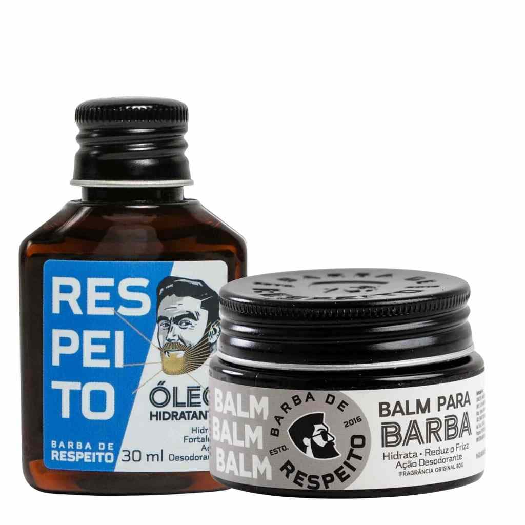 Kit Barba De Respeito Balm 65g + Óleo Hidratante 30ml