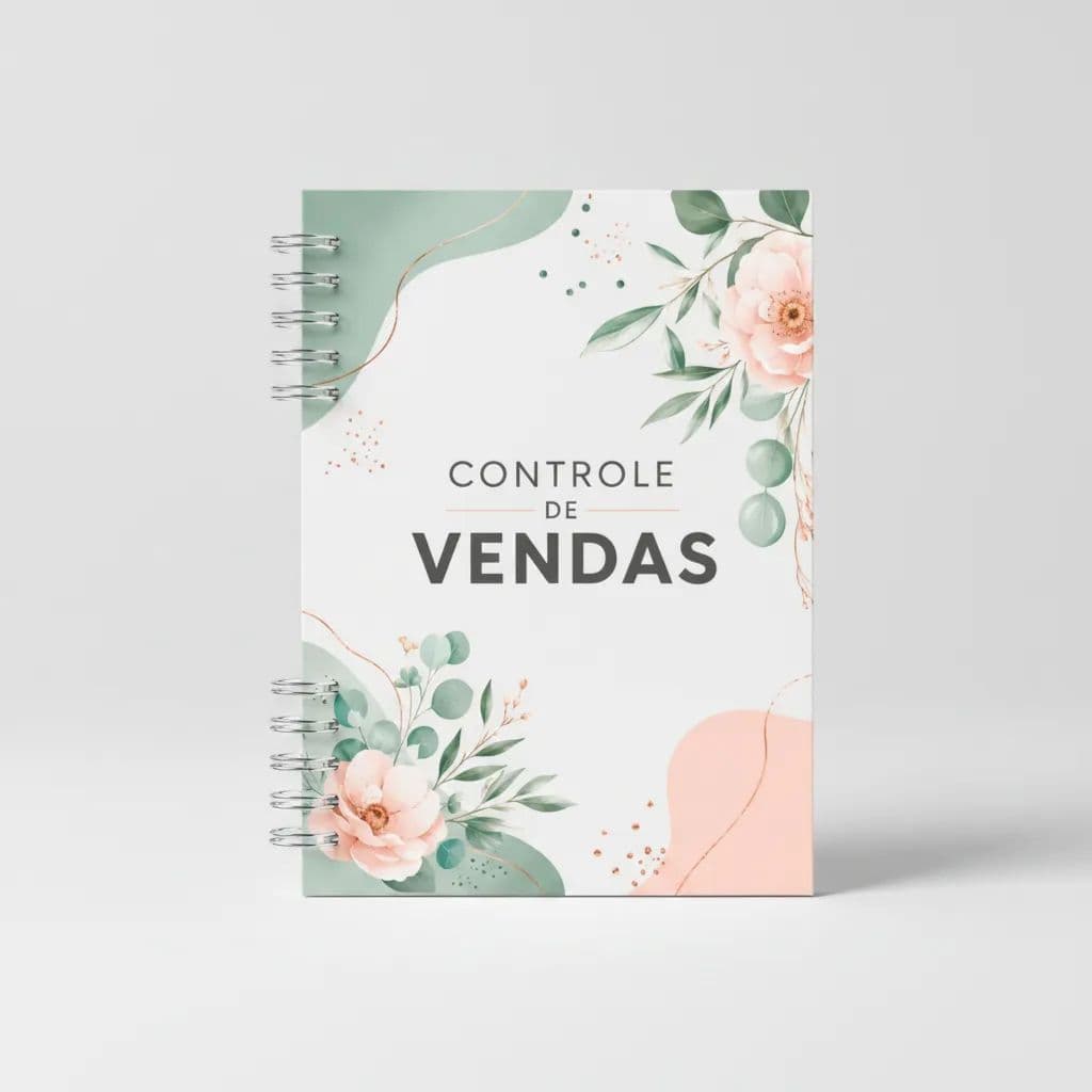 Caderno Controle De Vendas Premium Pedido Parcelado