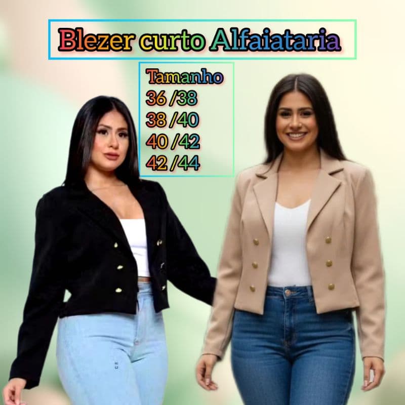 BLAZER CURTO FEMININO SOCIAL
