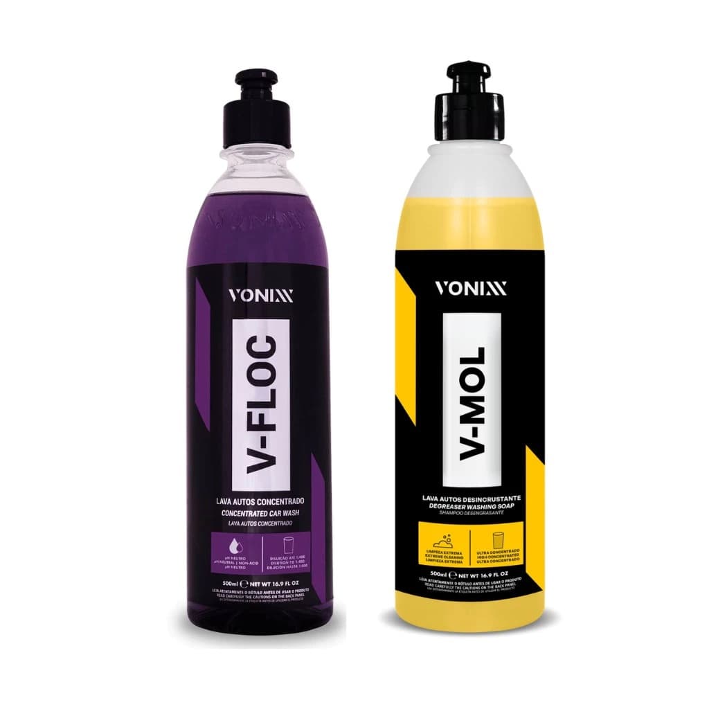 Kit Shampoo Automotivo Sujeira Pesada V-Floc V-Mol Vonixx