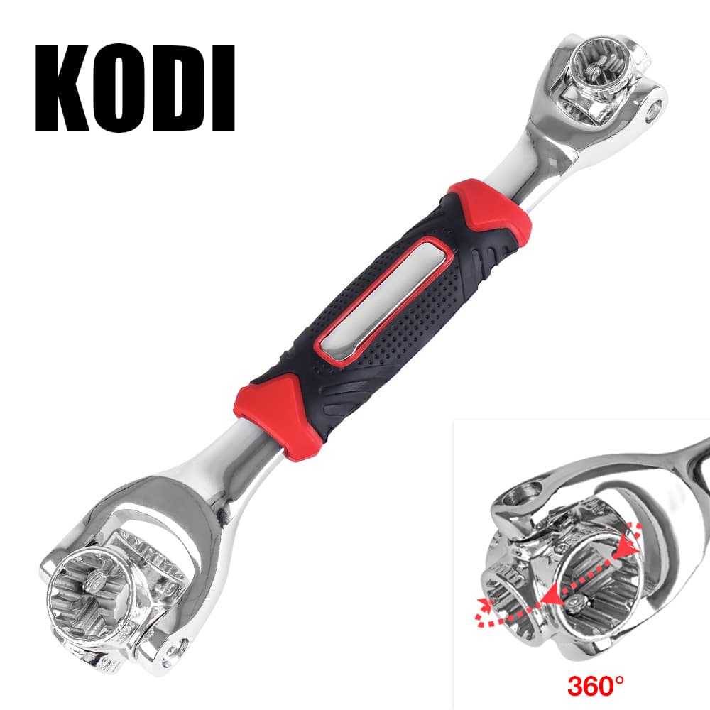 Chave Soquete Giratória 360° 48 Em 1 Multifuncional Grifo Coroa Kit Ferramentas F3