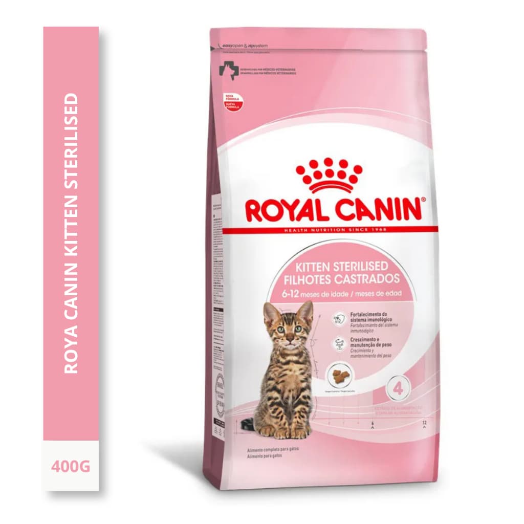 Royal Canin Gatos Filhotes Kitten Sterilized Castrados 400g