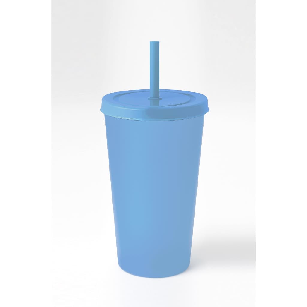 10 copos ecologic 500 ml com tampa e canudo