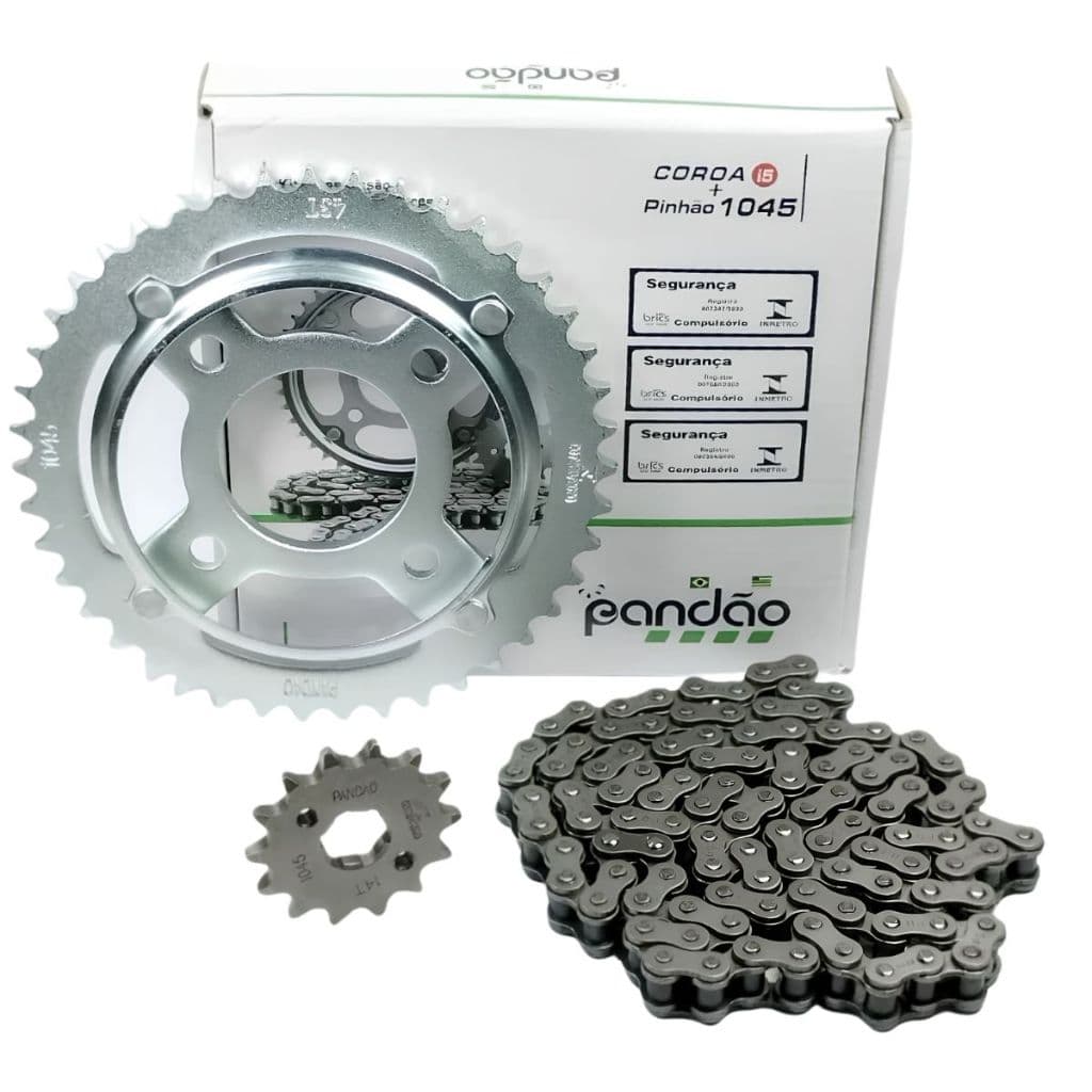 Kit Relação Tração Cg 125 / Titan 125 1983 A 1999 Aço 1045