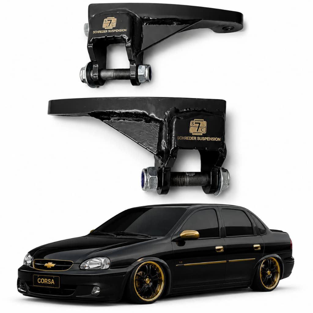 Par Suporte de Alinhamento para Corsa/Celta/Prisma/Agile - Carros Rebaixados -  Schroer Suspension