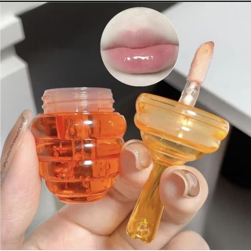Lip Gloss de mel lip oil hidratação lábios maquiagem