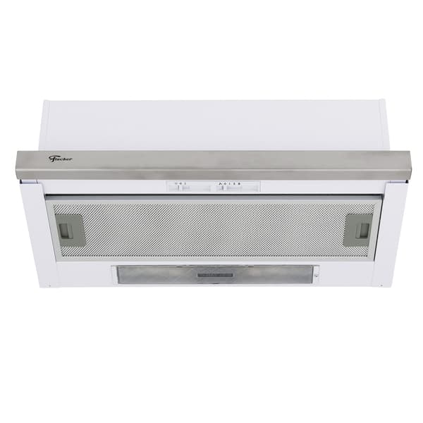 Depurador de Ar de Embutir Fischer 60cm Branco e Inox 4 Bocas Slim 5760 110V