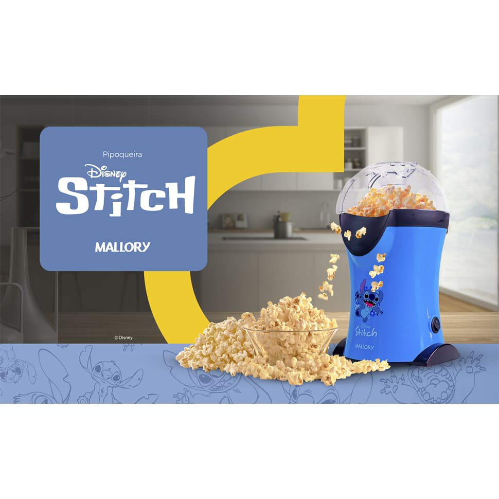 Pipoqueira elétrica Stitch Disney 127V B98700401 Mallory