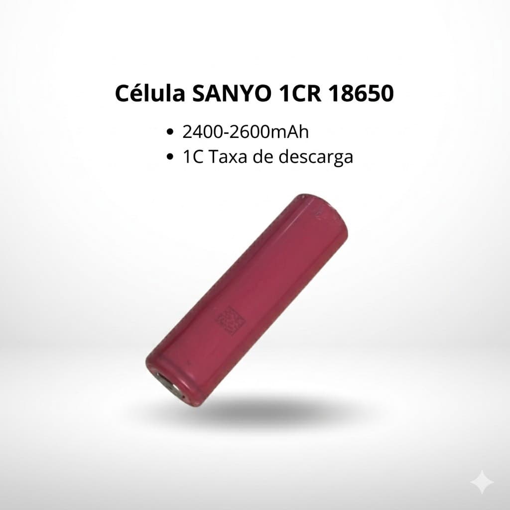 Kit 150 Células Sanyo 1CR 18650 2400-2600mAh
