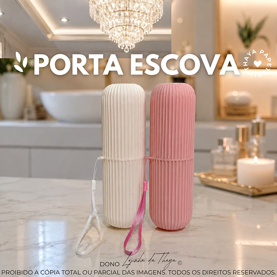 1 Porta Escova Minimalista