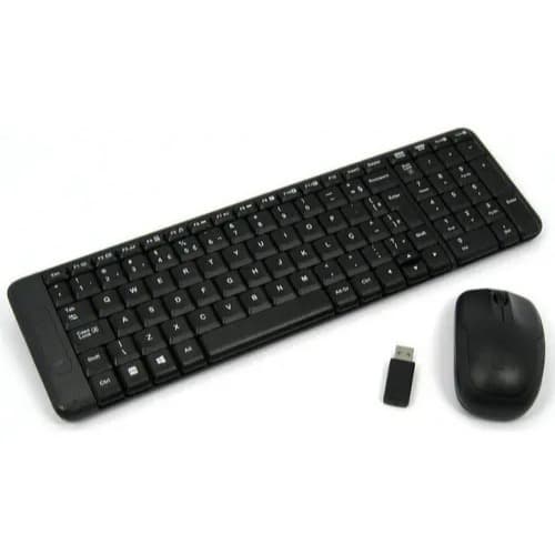 Combo Teclado e Mouse sem fio Logitech MK220 Layout ABNT2 Cor Preto