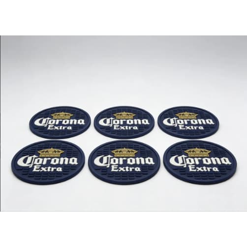 6 Unidades Porta Copo Cerveja Descanso De Copo Emborrachado Para Mesa Bar Balcao Whisky Cerveja