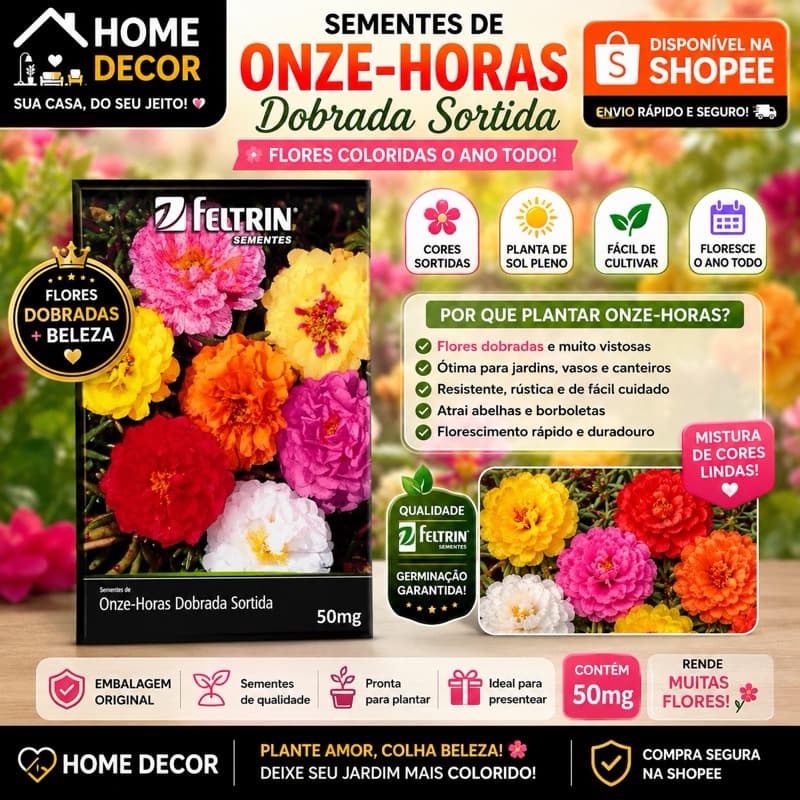 Sementes Onze Horas Dobrada Sortida 50mg