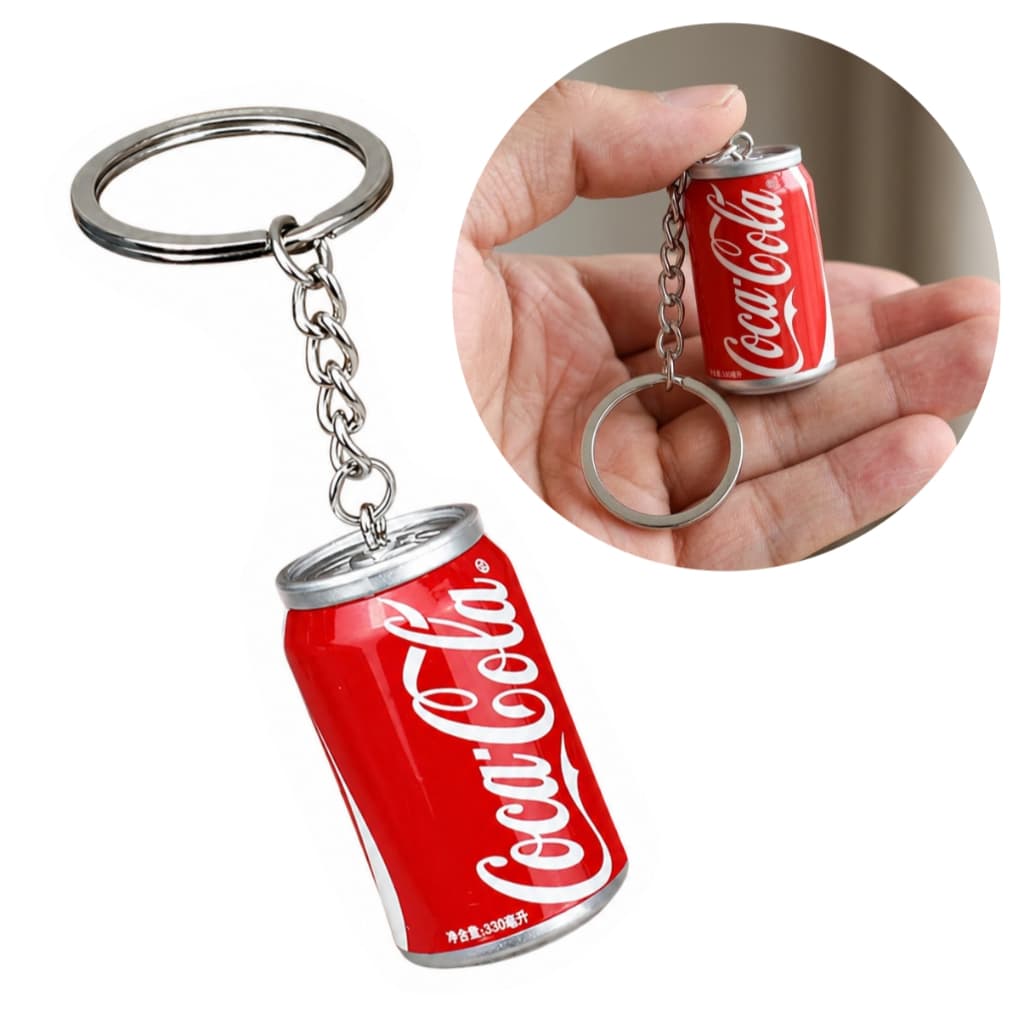 Chaveiro Mini Latinha Coca Cola Refrigerante Porta Chave Mochila Bolsa