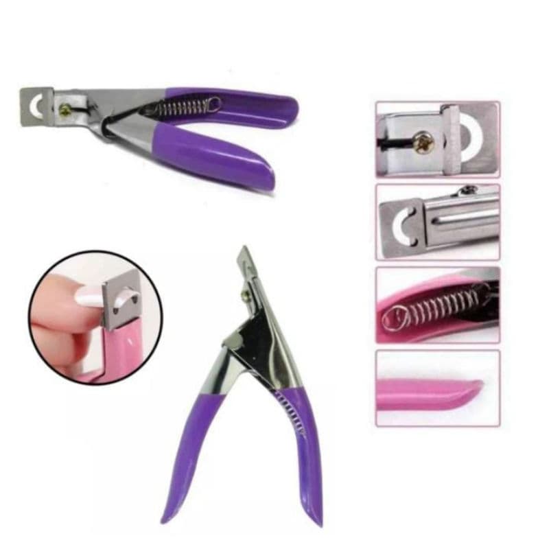 Cortador De Unhas Postiças ideal para cortes retos ou arredondados em alongamentos de gel e acrigel. Global Mil Ref. 250