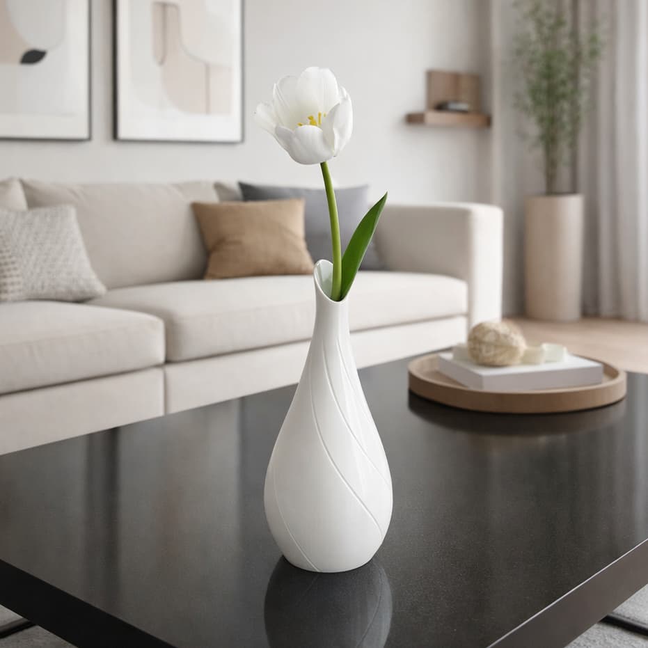 Vaso Decorativo Lírio Decoração de Mesa