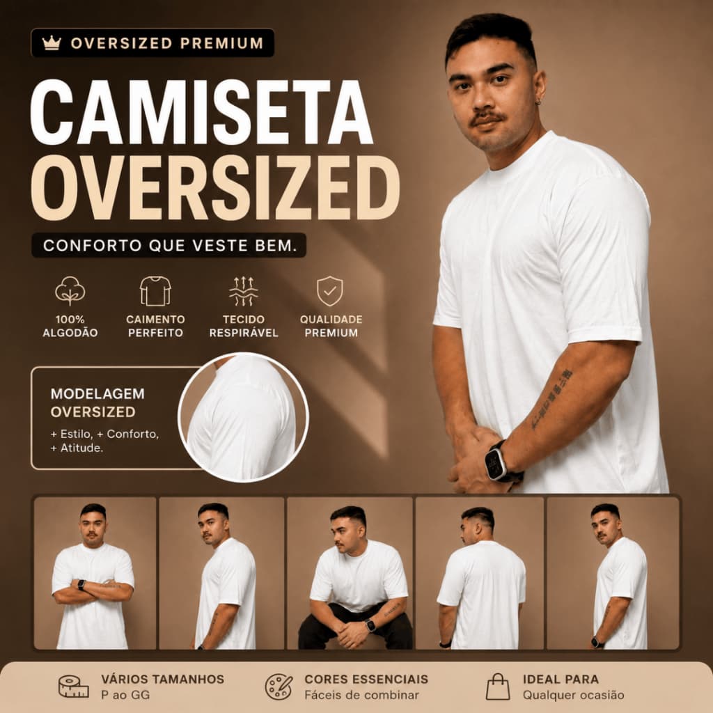 Camiseta Oversized Premium