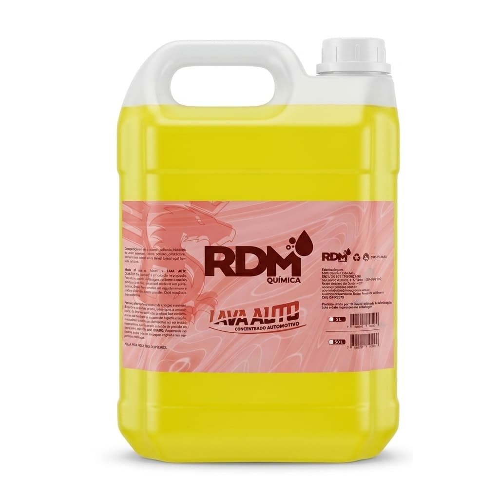 Shampoo Automotivo com Cera Carnaúba 5 Litros RDM Brilho