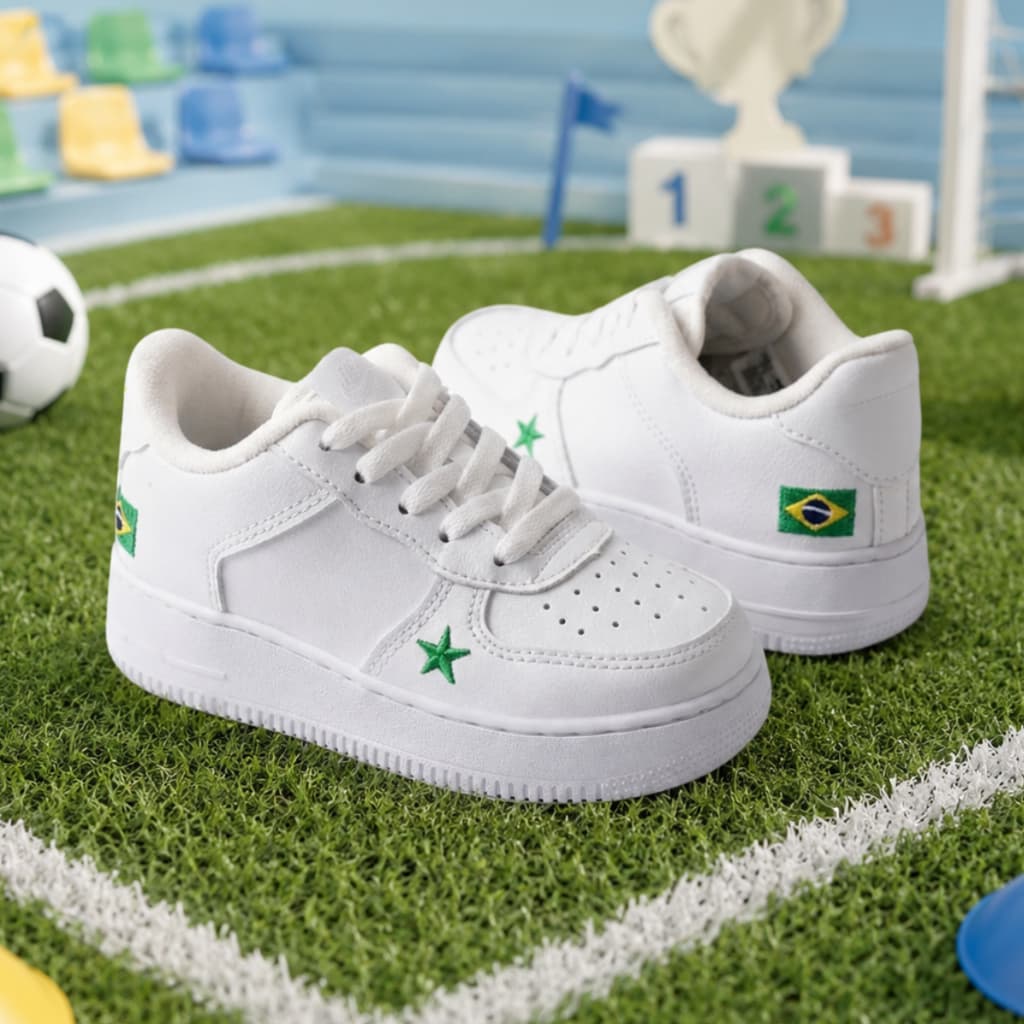 Tênis Infantil Menino e Menina Estilo Casual Confortável e Macio Para Moda