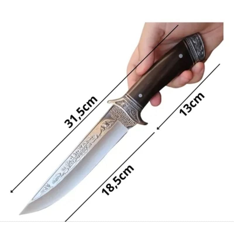 Faca Artesanal Cozinha Churrasco Desossa Afiada Forjada 26cm