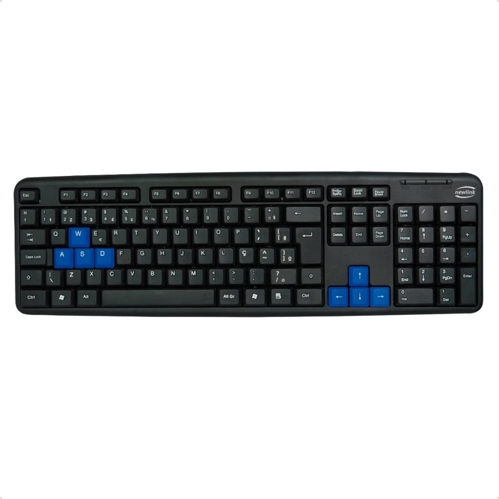 Teclado Gamer Newlink TC308 Slim USB 107 Teclas Conexão USB