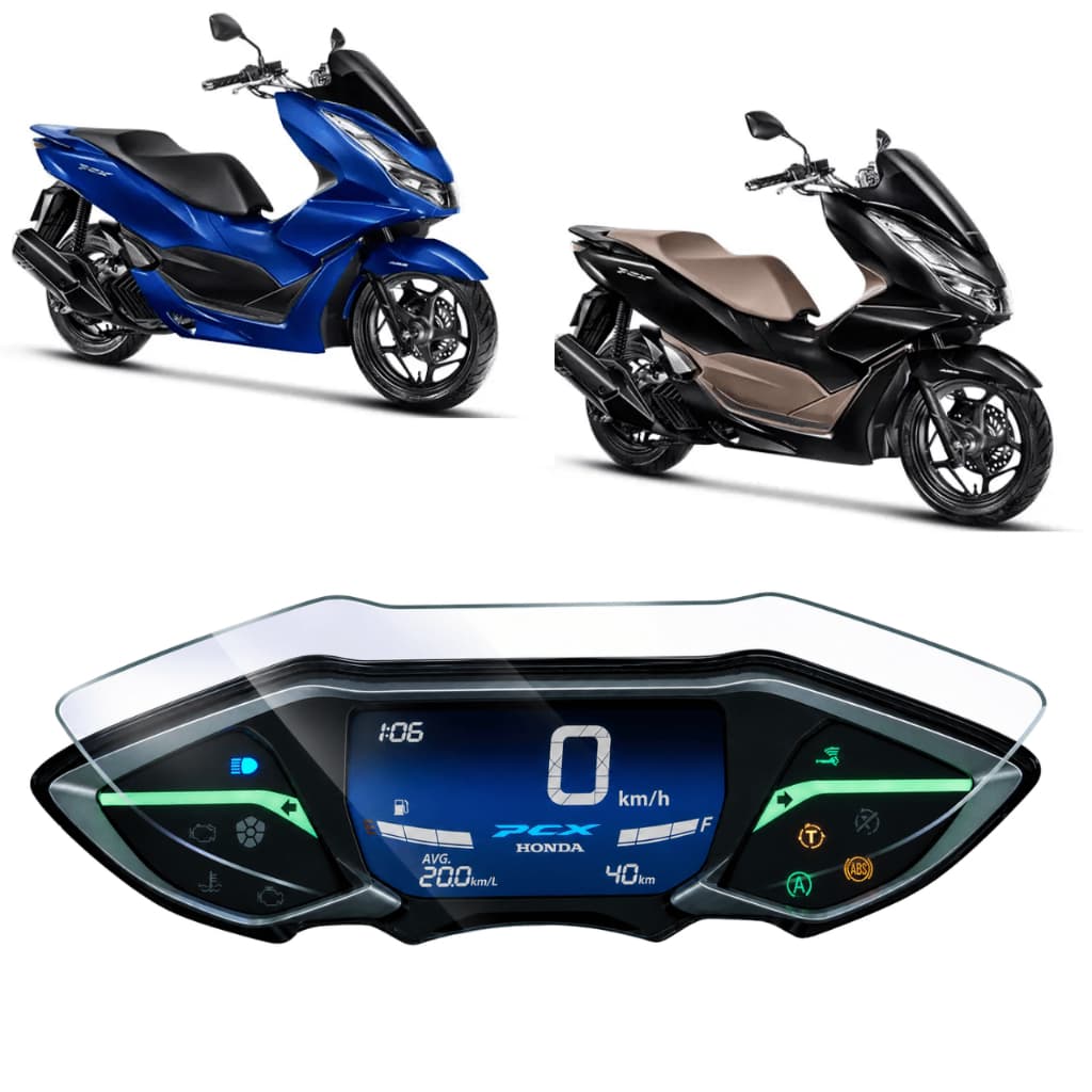Película Para Painel Honda PCX 160 HD Alta Transparência 2023/2024/2025/2026