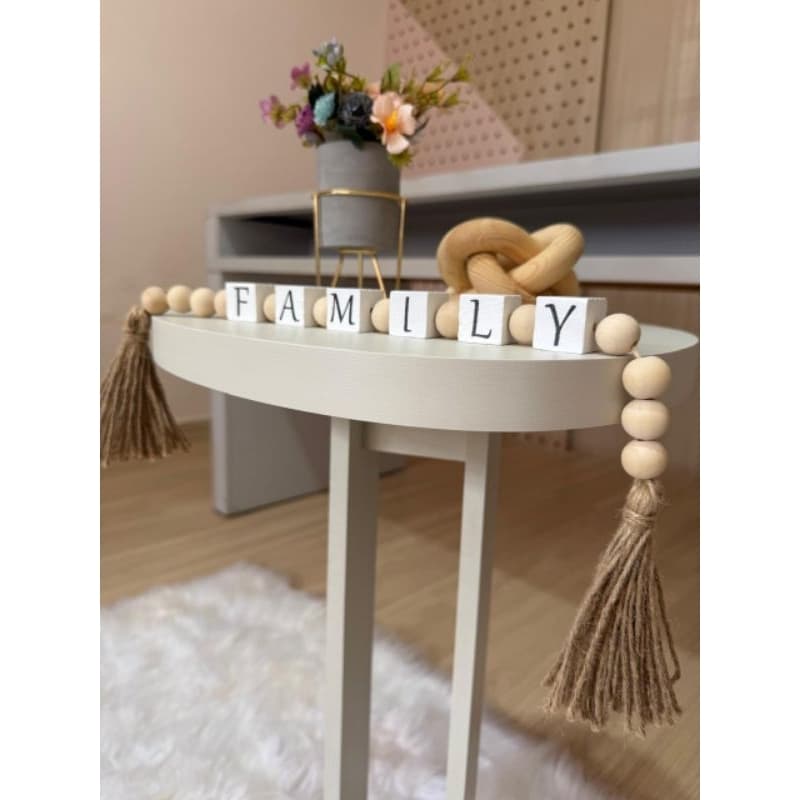 Mesa de Canto Aurora  60cm Altura e 50cm de Diâmetro – Mesa Lateral Decorativa Minimalista para Sala e Quarto