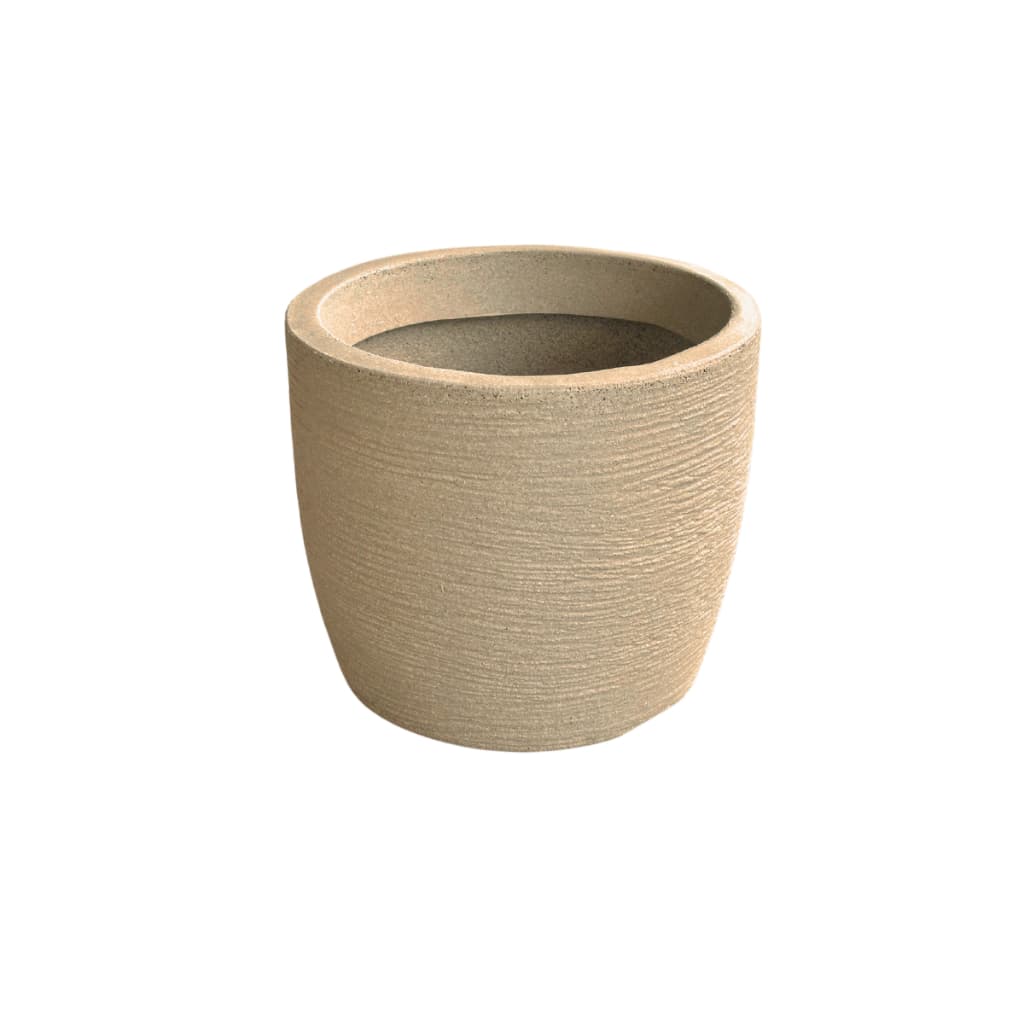 Vaso de plantas e flores redondo pequeno de polietileno para interior casa sala centro de mesa