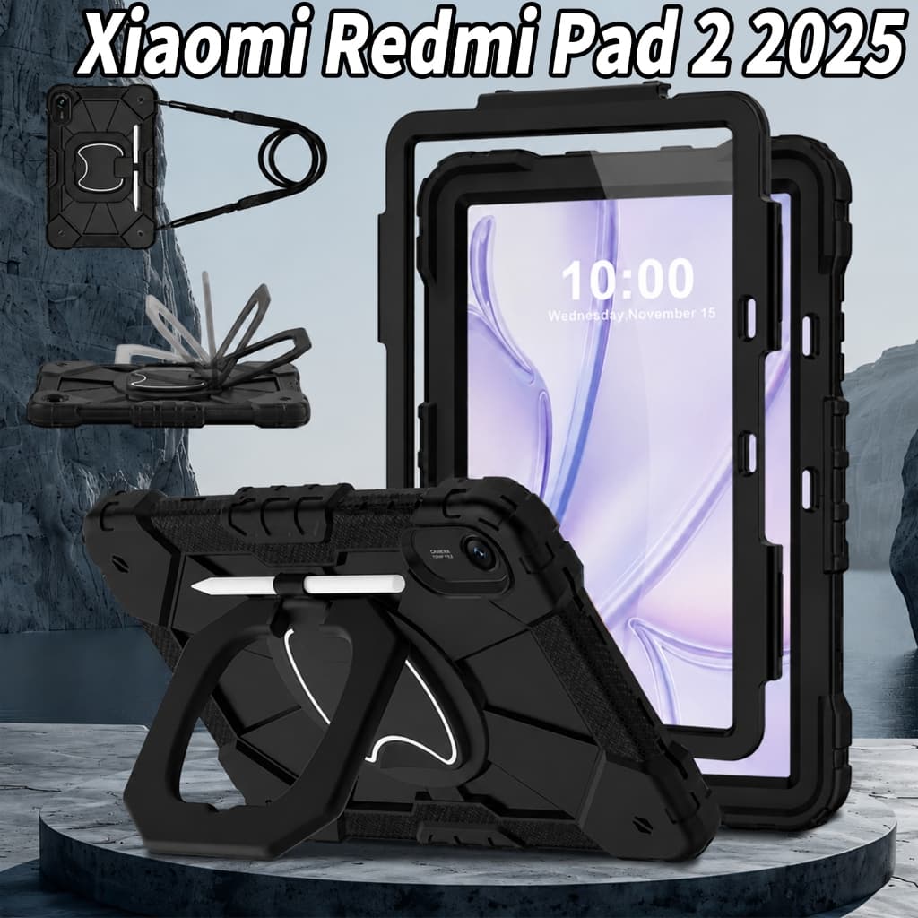 Capa Protetora Para iPad Xiaomi Redmi Pad 2 11 2025 com Alça,Resistente a quedas