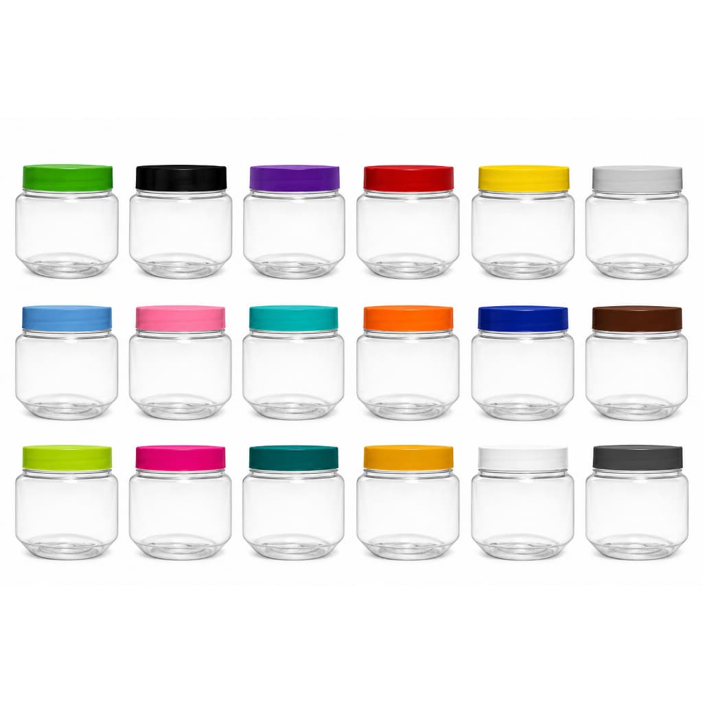 / Art & Lar / 10 Potes 120g Plástico Cristal Papinha, Brigadeiro, Balinhas, Lembrancinhas