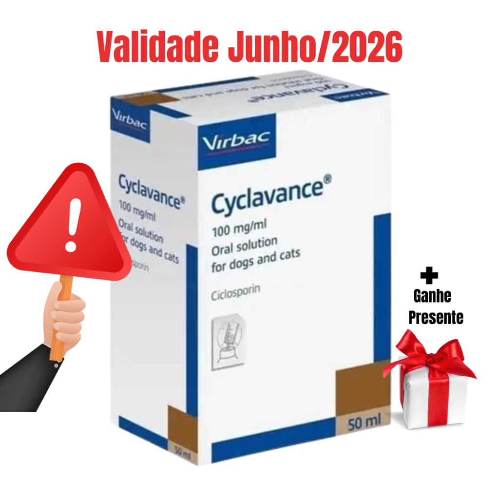 Cyclavance 50ml Cachorros Dermatite Atópica 100mg/ml