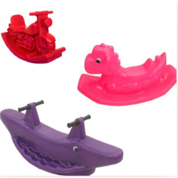 Kit Gangorras Jacaré, Dino e Motinha Coloridos – Valentina Brinquedos