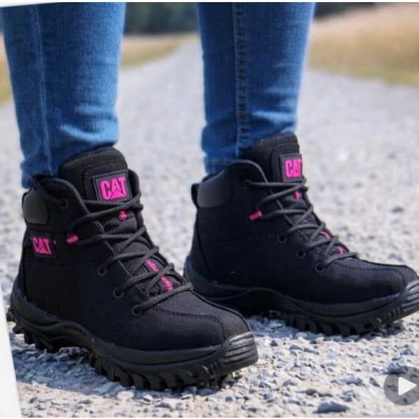bota caterpillar feminina trilha caichoeira academia top luxo