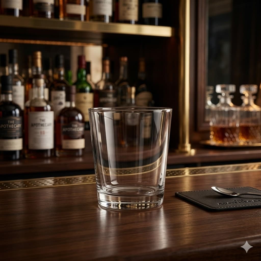 Jogo 6 Copos De Vidro Baixos 260ml Para Whisky Água Drinks