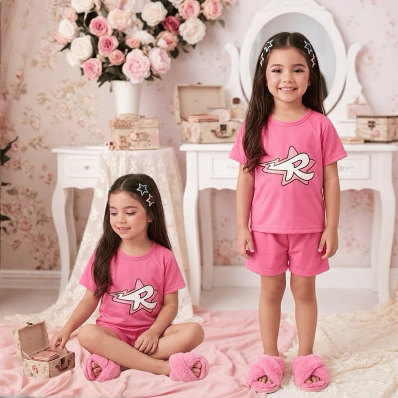 Pijama dos Rosas Emily Vick Evolução Dos Elementos Conjunto Evolução Dos Elementos Conjunto Short leozin, void, Ketlen