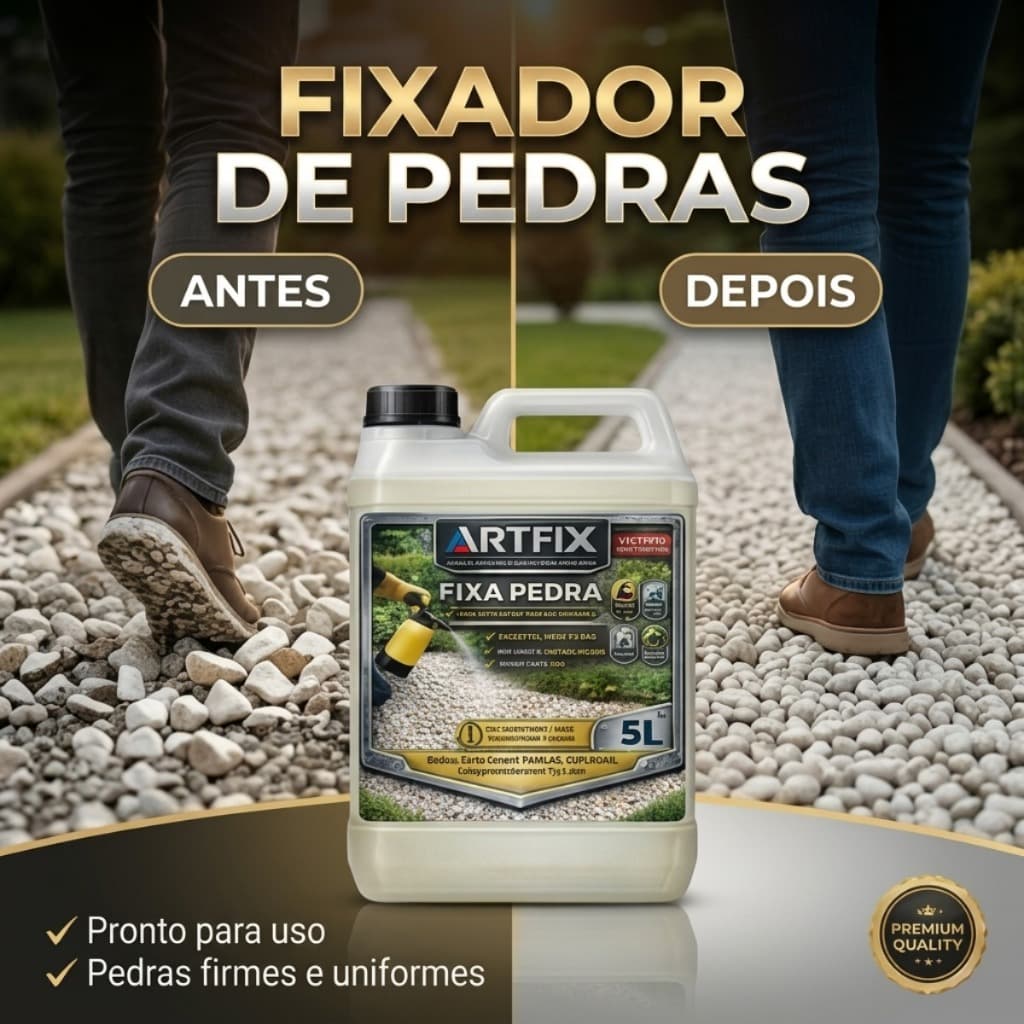Fixador Para Pedras E Granilhas Artfix 5L Ideal Para Jardins Caminhos E Paisagismo