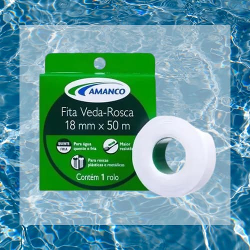 Fita Veda Rosca Amanco 18mmx50m - Resistente a Químicos e Fácil de Usar