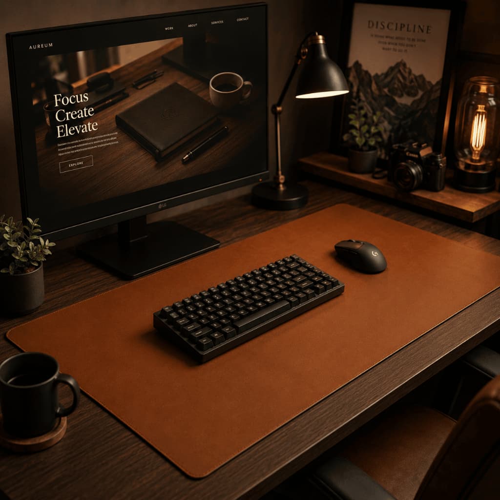 Desk Pad Grande 80x40 Organizador De Mesa Home Office Setup Premium Mousepad Estendido Escritório