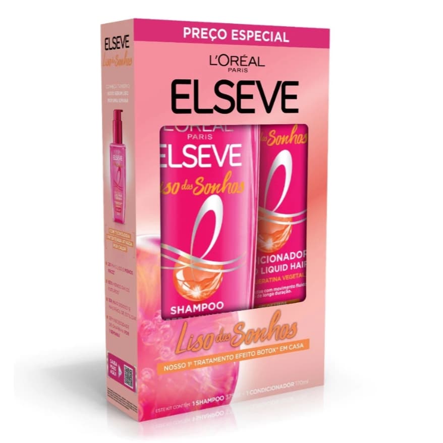 KIT ELSEVE SHAMPOO 375ml + CONDICIONADOR 170ml  LOREAL PARIS