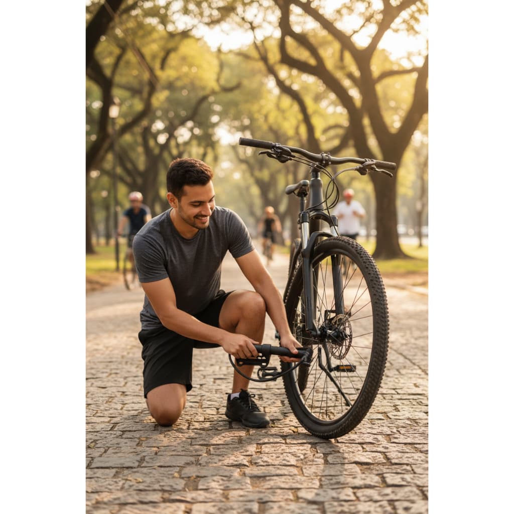 Bomba De Ar Para Pneu Bike Bicicleta Portátil Ar Pressão Compacta Inflado Leve Universal - Preto