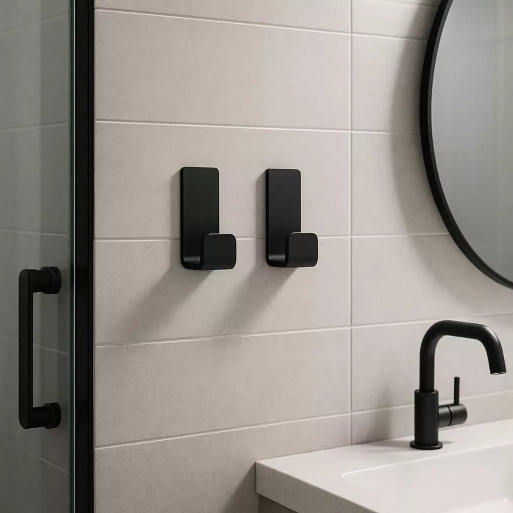 Gancho Porta Toalha Sem Furar Para Porta Quarto Banheiro Organizador Multiuso