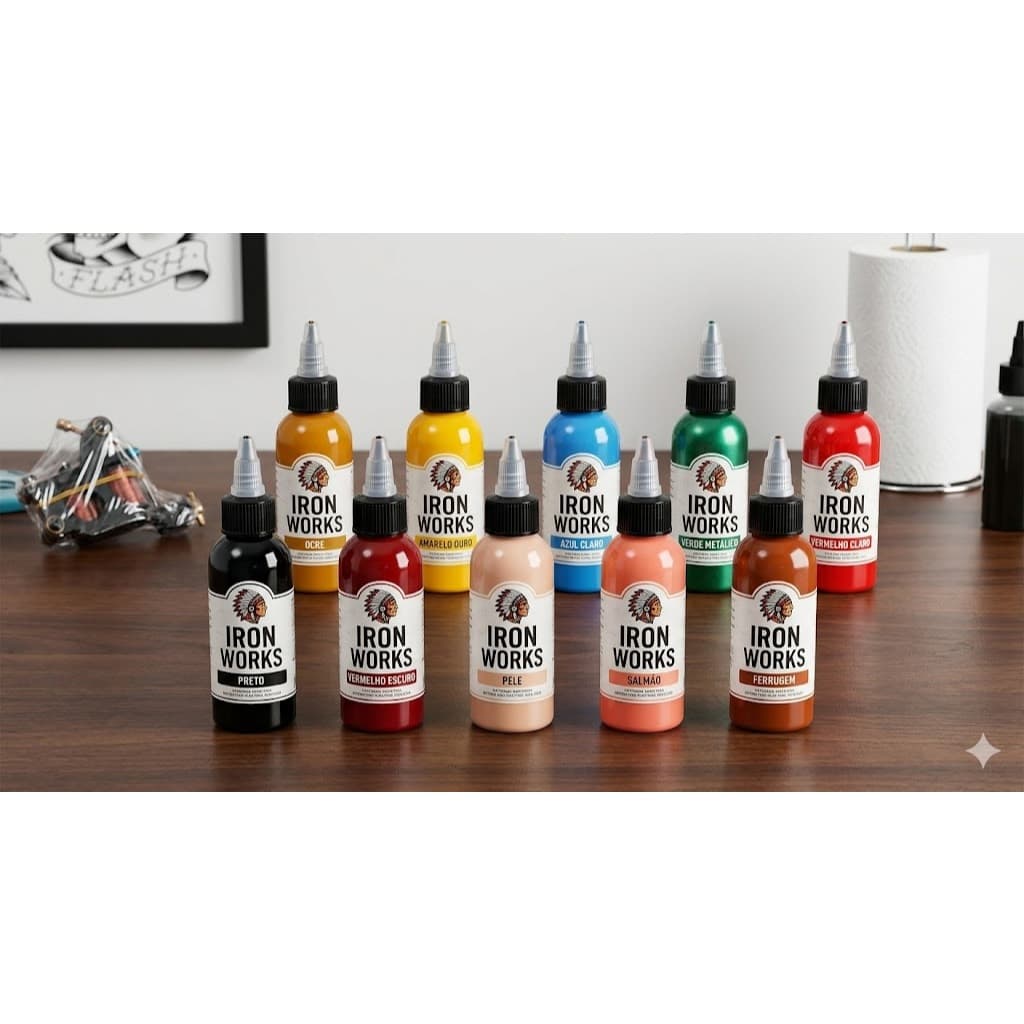 Tinta Tatuagem 30ml Iron Works Tattoo Pigmento - Todas Cores