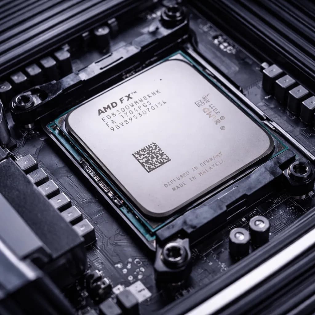 Processador Gamer Original AMD FX-8300 Box com Cooler Black Edition Desbloqueado FD8300WMHKBOX Turbo Overclock a 4.2 GHz