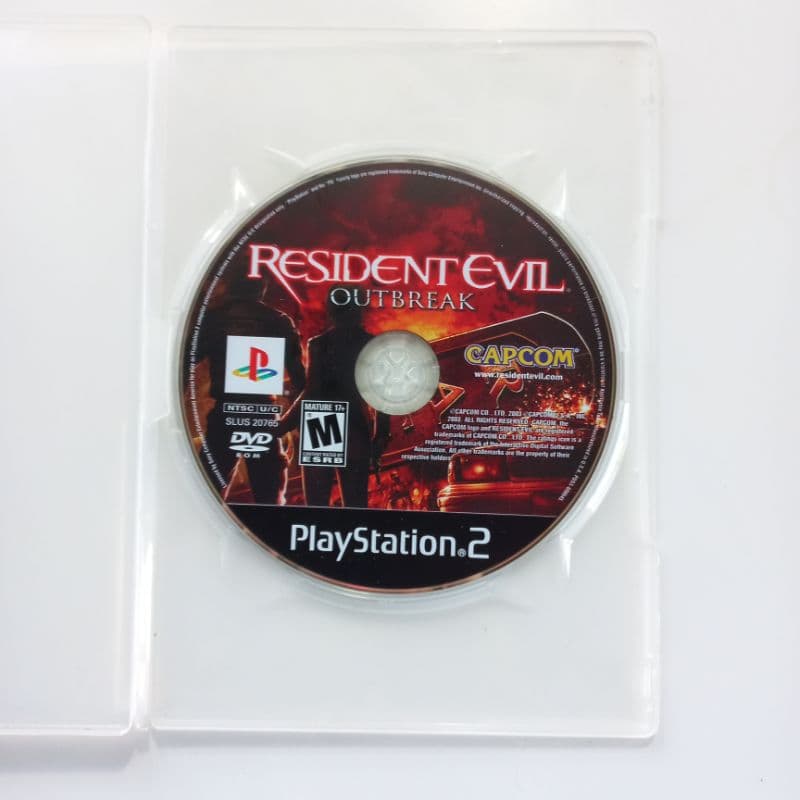Residente Evil Outbreak para Playstation 2 - midia física
