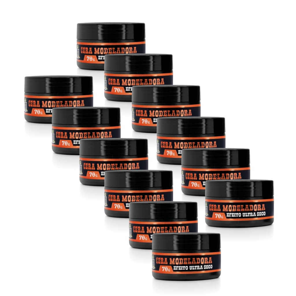 Kit Still Life Pomada Cera Modeladora Efeito Seco Extra Forte 70g 12 Unidades
