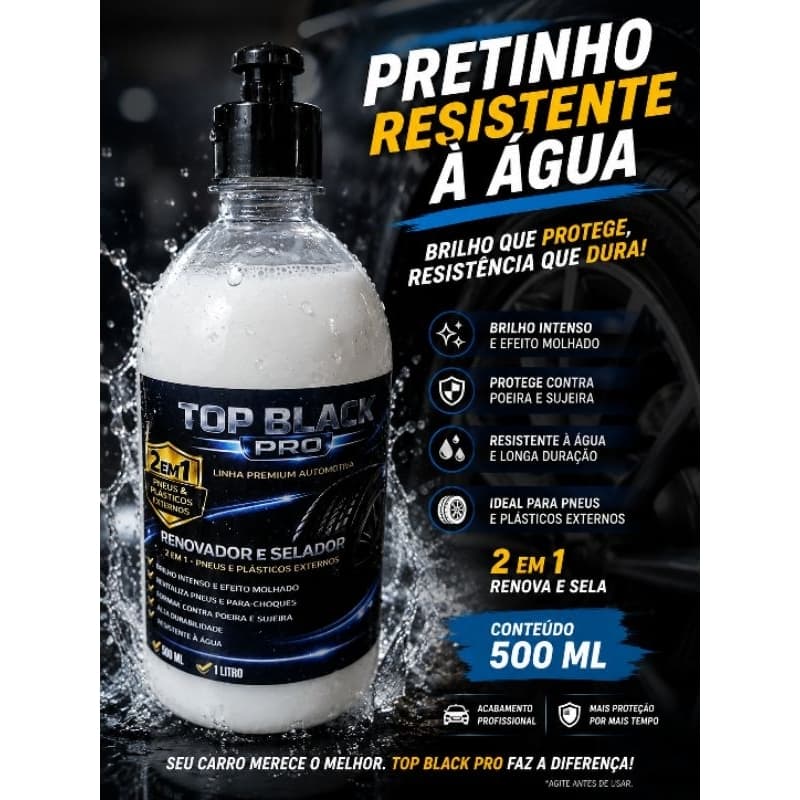 Pretinho que não sai com água